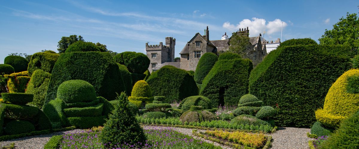 Topiary gardens at Levens Hall